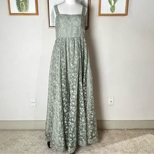Anthropologie BHLDN Phoebe Organza Maxi Dress